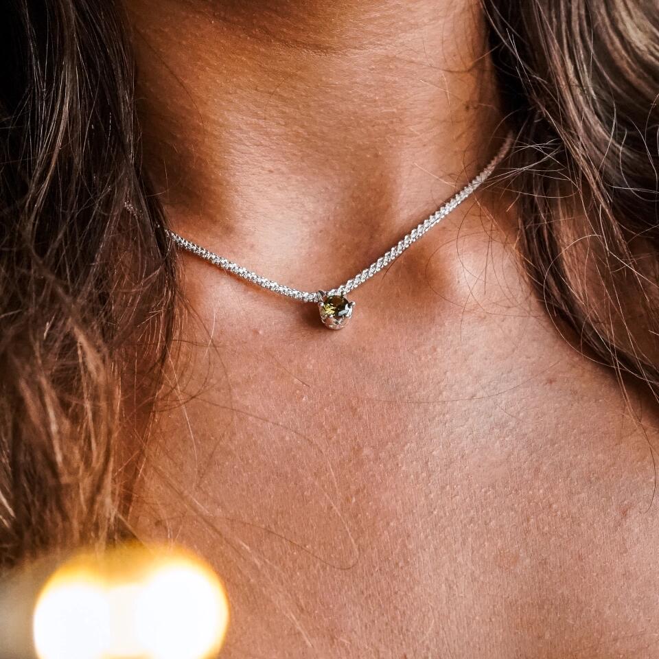 HALSKETTE GLITZER KETTE