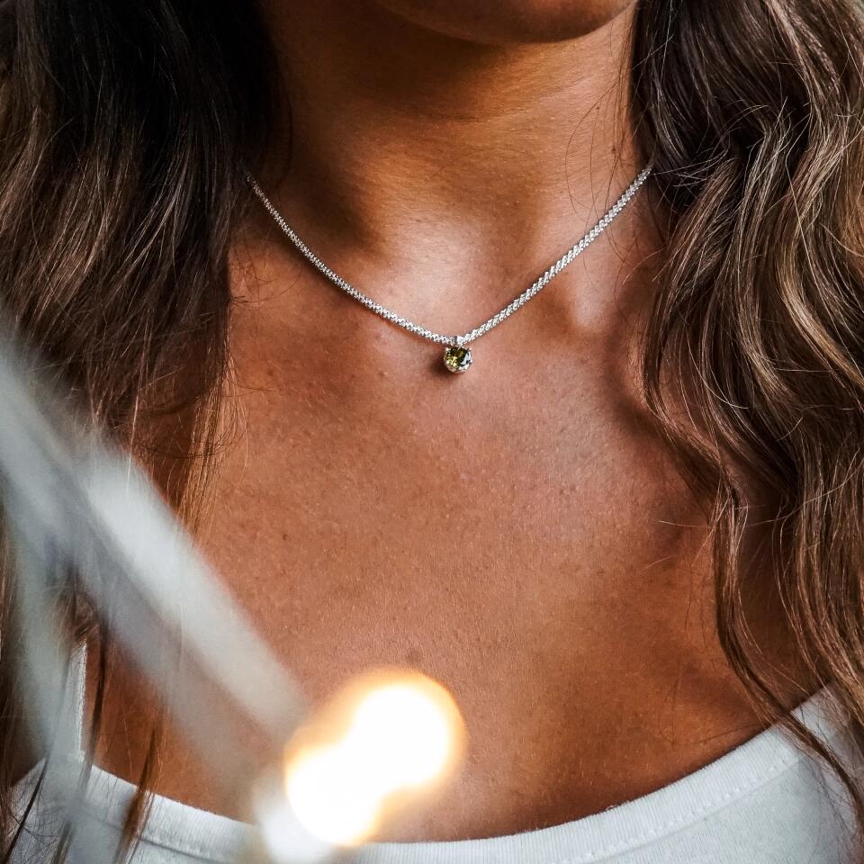 HALSKETTE GLITZER KETTE