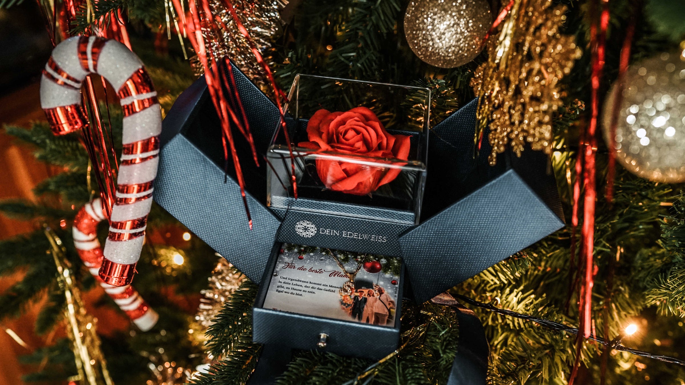 Christbaumspitze (Länge: 6,2 Cm, Schwarz Opal