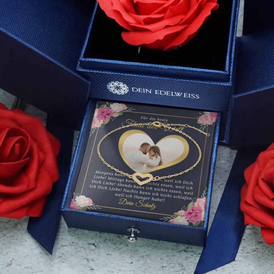 Armband Herz Zirkonia - Valentinstag TeeInBlue