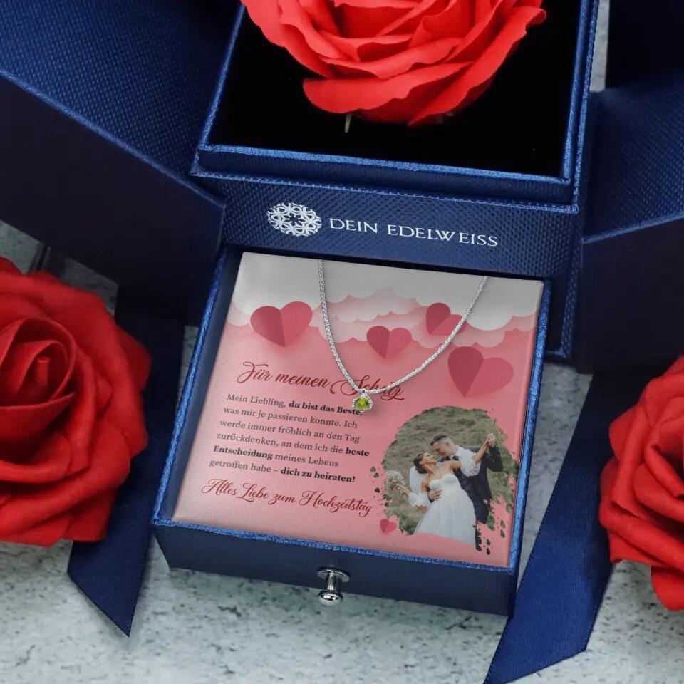 HALSKETTE GLITZER KETTE - HOCHZEITSTAG TeeInBlue