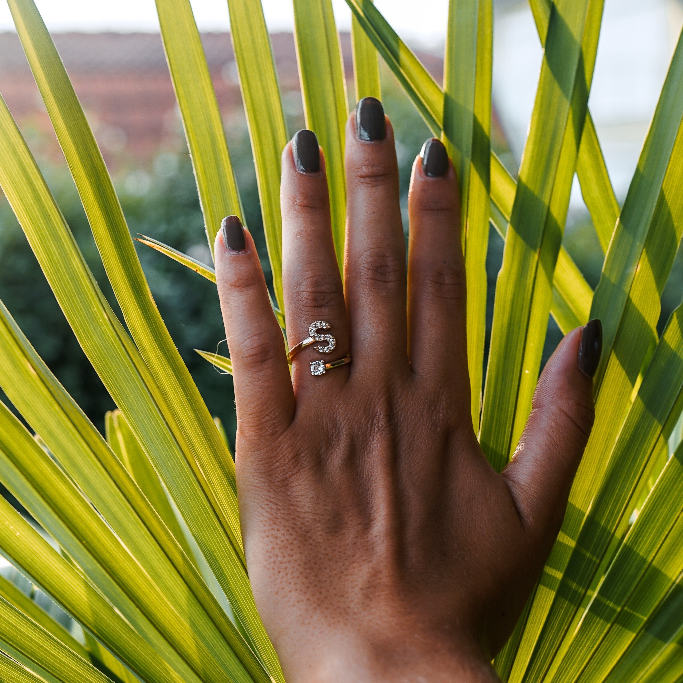 RING BUCHSTABE MIT ZIRKONIA Dein Edelweiss