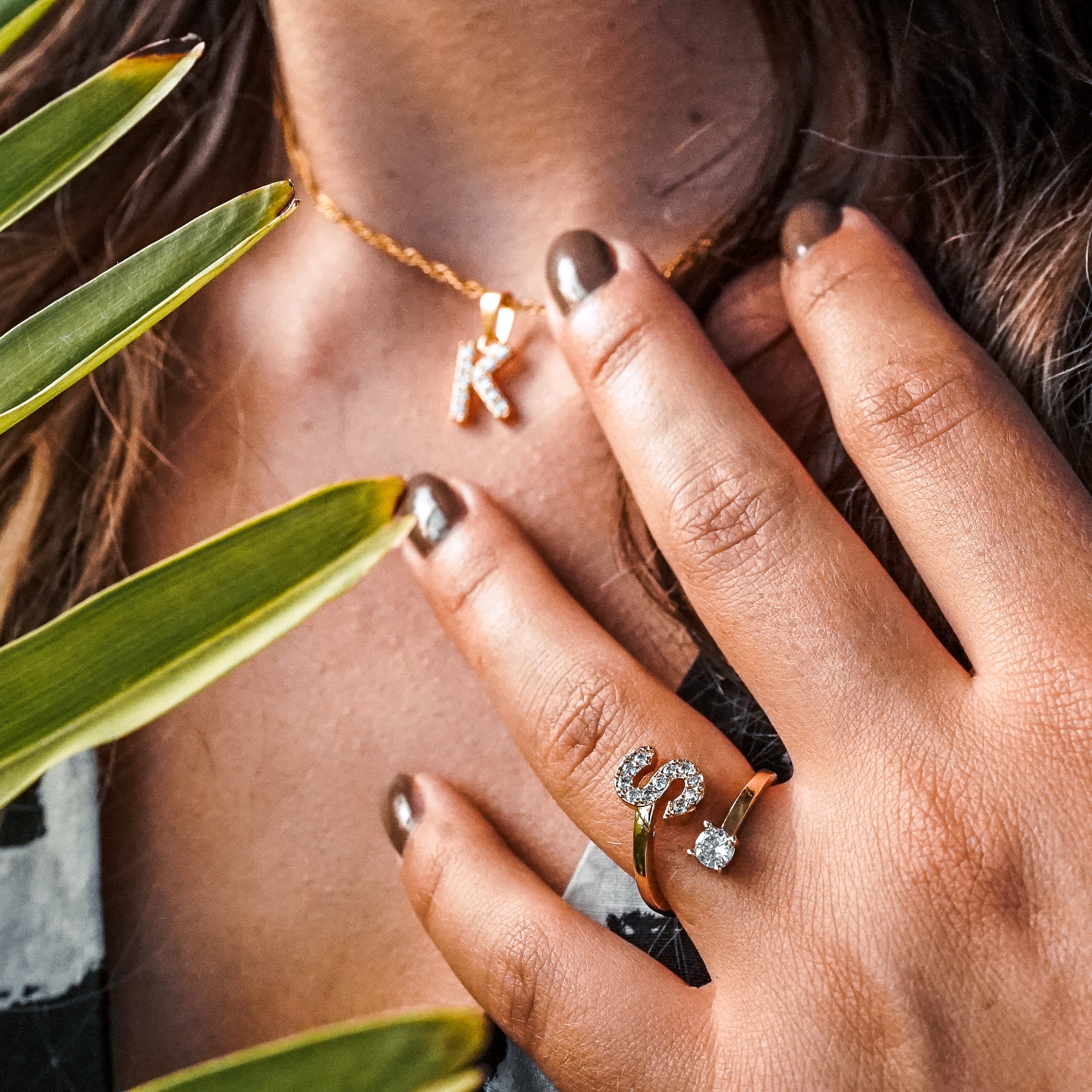 RING BUCHSTABE MIT ZIRKONIA Dein Edelweiss
